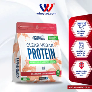 Applied Nutrition Clear Vegan Protein 600g chính hãng