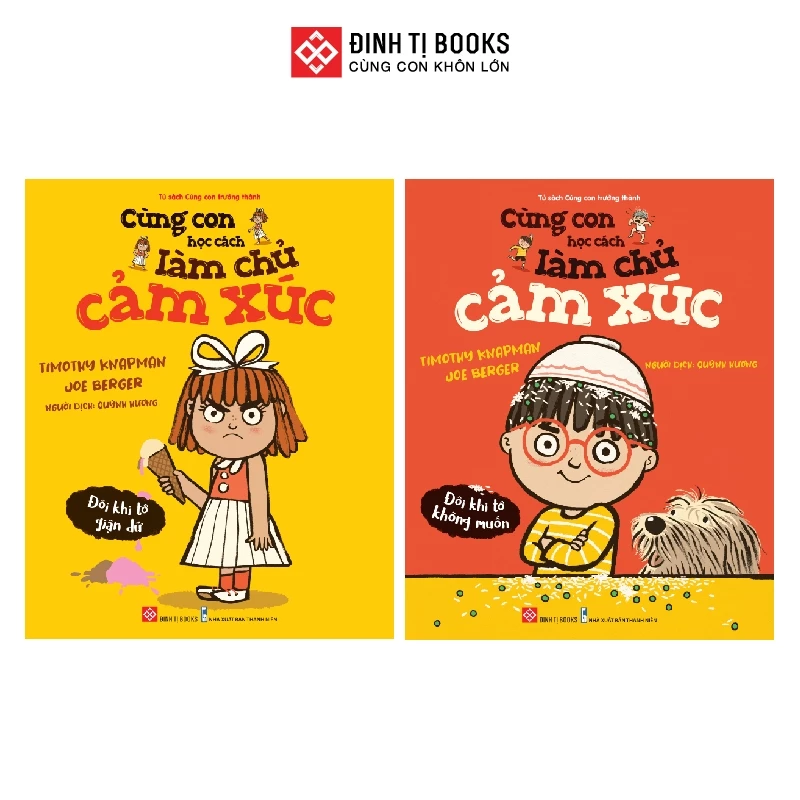 Sách - Cùng con học cách làm chủ cảm xúc - Giáo dục tính cách trẻ từ 3 - 6 tuổi - Đinh Tị Books