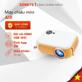 Máy Chiếu Phim Mini A10 Sonets Máy Chiếu Phim Tại Nhà Tích Hợp Loa W3 Máy Chiếu Mini Thấu Kính Chống Ánh Sáng Xanh