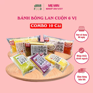 SG sẵn 10 bánh bông lan cuộn trà xanh đài loan