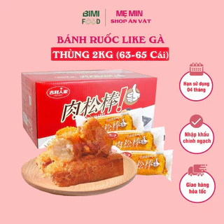 Thùng 2kg Bánh bông lan phủ ruốc gà siêu ngon