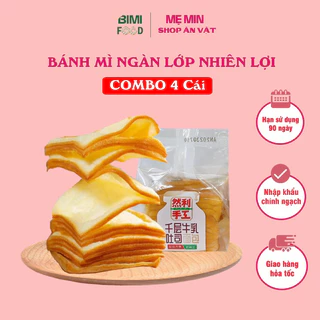 combo 4 cái bánh mì ngàn lớp bơ sữa hãng nhiên lợi