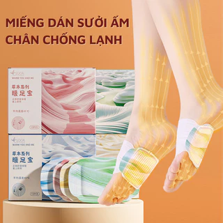 Miếng dán sưởi ấm chân chống lạnh mùa đông, miếng dán ngải cứu giữ ấm chân