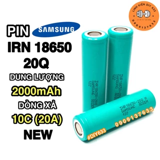 [NEW] Pin Samsung IRN 18650 20Q DL 2000mAh xả cao 10C 20A mới 100% (DIY633)