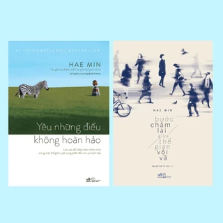 Sách - COMBO Yêu những điều không hoàn hảo - Bước chậm lại giữa thế gian vội vã (Hae Min) (Nhã Nam)