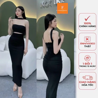 đầm body dây cổ xẻ eo - SWEET BOUTIQUE