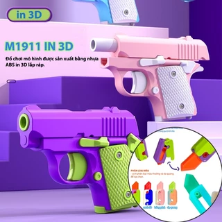 Mô Hình Đồ Chơi M1911 In 3D Dạ Quang Vô Tri, Giảm Stress