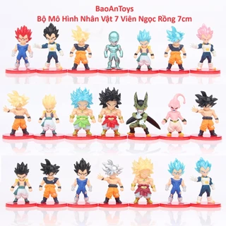 [Đồ Chơi Siêu Tầm]Mô hình Dragon Ball chibi nhân vật 7 Viên Ngọc Rồng Songoku cao 7cm - Trang Trí Để Bàn,Quà Sinh Nhật