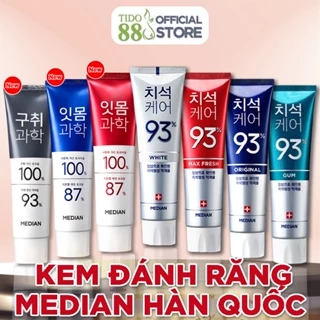 Kem đánh răng Median Hàn Quốc Dental IQ 93% giúp răng trắng sáng NPP TIDO88