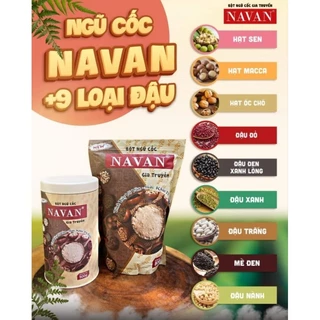 Ngũ cốc lợi sữa navan 9 loại đậu 800gr tặng 1 túi sữa đặc 280g