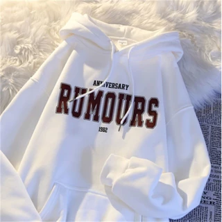 Áo Hoodie RUMOURS Nam Nữ Unisex Form Rộng Chất Liệu Nỉ Bông Siêu Dày Mẫu Basic, Áo Khoác Nỉ Thời Trang Cao Cấp