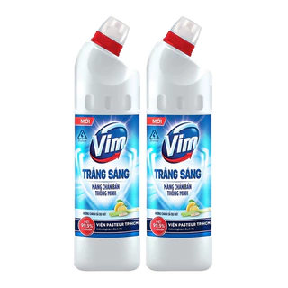 Combo 2 chai gel tẩy rửa trắng sáng VIM hoa oải hương và than hoạt tính chai 870ml