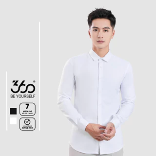 Áo sơ mi nam dài tay cổ bẻ form slimfit thương hiệu 360 Boutique chất liệu cafe cao cấp - SHDTK428