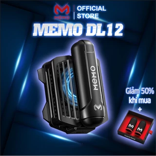 Quạt tản nhiệt sò lạnh gaming dùng pin MEMO DL12 làm mát nhanh không ngàm kẹp gắn ốp lưng led rgb chơi game Liên Quân FF