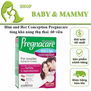 Him and Her Conception Pregnacare tăng khả năng thụ thai  60 viên của Anh Quốc