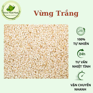 Vừng trắng (vừng nõn) sạch không vỏ thơm, vừng trắng làm muối mè đóng túi 200g,500gr