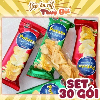 Bịch 30 Gói Bim Bim Snack Khoai Tây Potato, Snack Potato VELA, đồ ăn vặt tuổi thơ