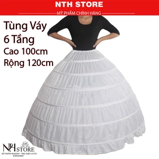 Tùng Váy 6 Tầng  phồng mặc trong váy cô dâu