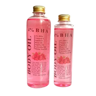 Body Oil 4% BHA - Tinh Chất Hoa Hồng  Dưỡng Ẩm Da & Giúp Da Săn Chắc (nắp vặn)