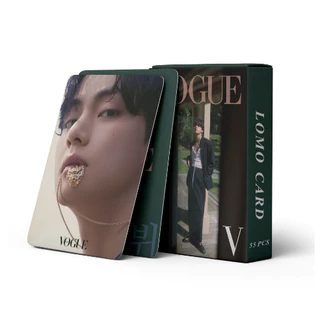 Hộp 55 Card Taehyung - V Vogue bo góc