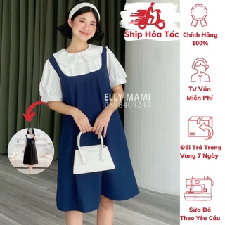 [BEST SELLER] ( 40kg - 95kg ) Đầm Bầu , Suông Cổ Sen Ly , Form Dễ Mặc , Siêu Mát , Nhẹ Tênh