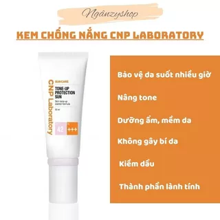 Kem Chống Nắng CNP Laboratory, kem chống nắng CNP Laboratory Tone-Up Protection Sun SPF42/PA+++ 50ml chính hãng