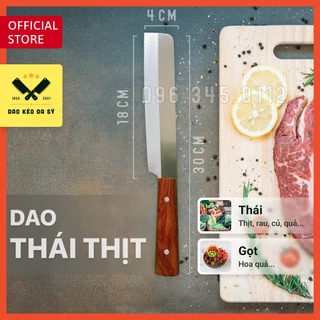 Dao nhà bếp - dao thái thịt, gọt hoa quả - Dao Đa Sỹ - thép Nhật trắng không gỉ