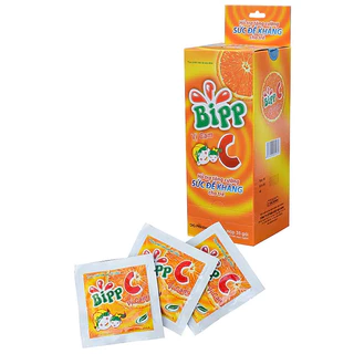 Kẹo ngậm Bipp C vị cam, bổ sung vitamin C tăng sức đề kháng, thơm miệng