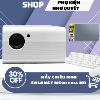 Máy Chiếu Mini SALANGE MS90 full HD 1920x1080 Tích Hợp Hệ Điều Hành Android Với Độ Sáng Cao 4000 Lumen