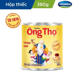 Sữa đặc có đường Ông Thọ trắng - Hộp thiếc 380g