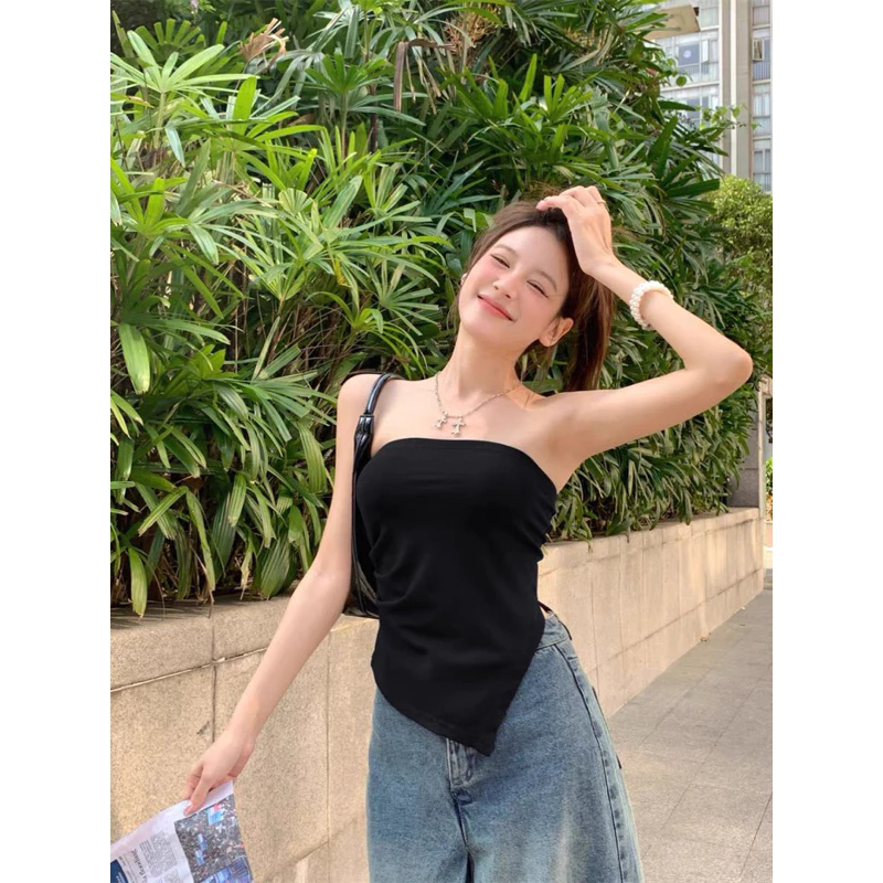 Áo kiểu ống tà nhọn sexy quyến rũ cho nữ (KO MÚT NGỰC)