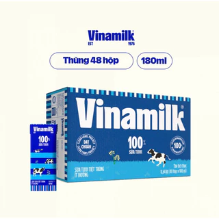 Lốc 4 hộp sữa vinamilk 100% 180ml