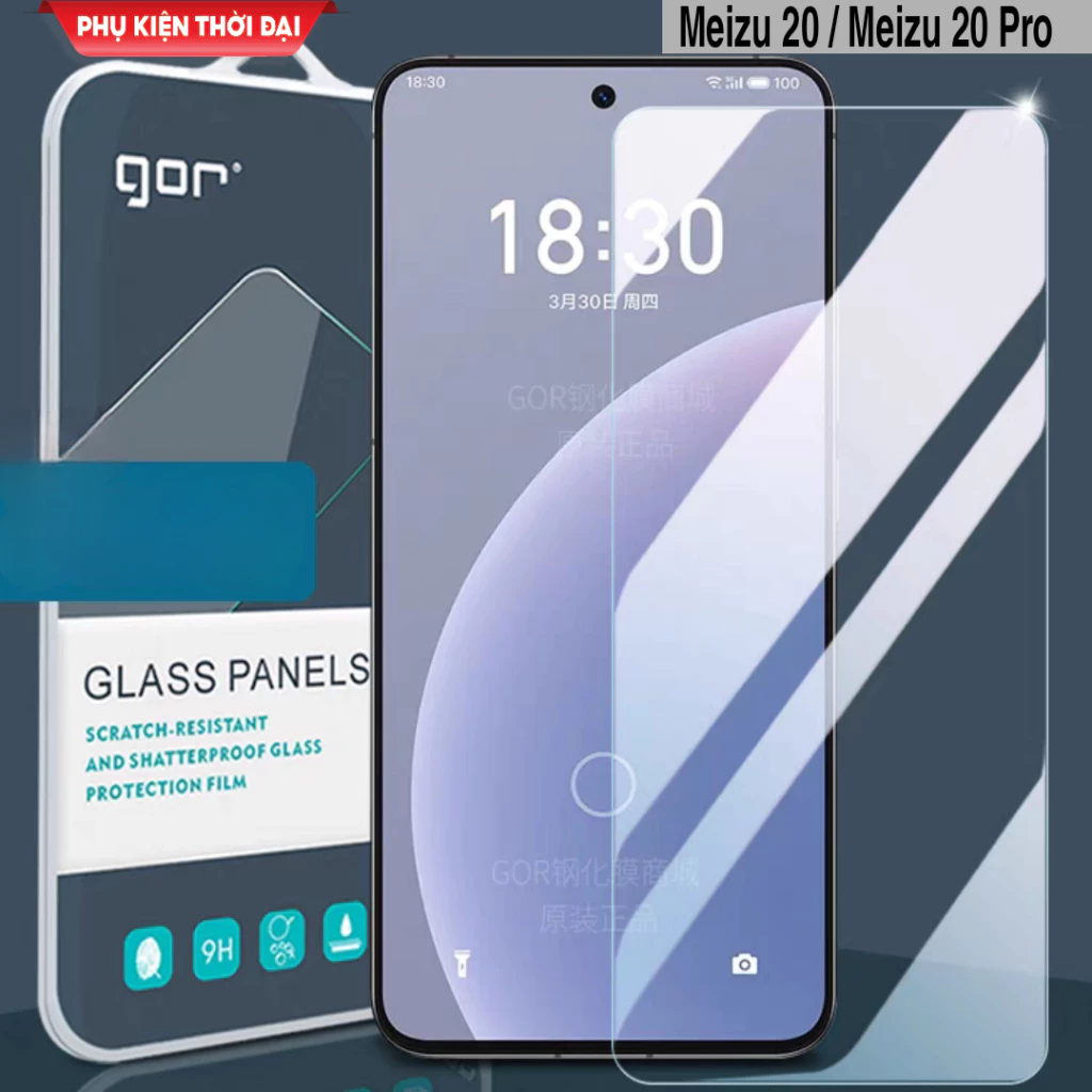 Cường lực Meizu 20 / Meizu 20 Pro / Meizu 21 / Meizu 21 Pro hiệu Gor trong suốt trơn mượt chất kính đẹp