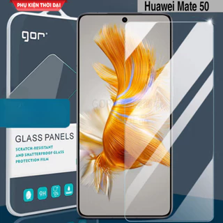 Cường lực Huawei Mate 50 hiệu Gor trong suốt trơn mượt chất kính đẹp