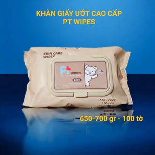 [Chính hãng] Khăn ướt cao cấp PT Wipes (SP Cty Phương Tuyến) 1 gói 100 tấm không mùi cho bé