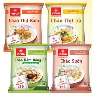 Combo 5 Gói Cháo VIFON Có Thịt Thật 70g