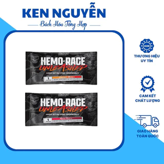 CHÍNH HÃNG - SAMPLE NUTREX - HEMO RAGE PRE WORKOUT 6GRAM | Tăng Sức Mạnh, Duy Trì Sức Bền, Tỉnh Táo