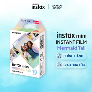 FILM INSTAX MINI Mermaid Tail - Viền Mermaid Tail - Giấy in ảnh cho máy chụp lấy liền chính hãng date xa 2025