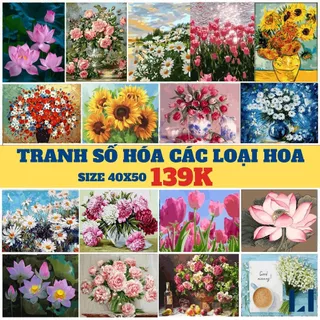 Tranh sơn dầu số hoá có khung LIM Art -Tranh tô màu theo số hoa