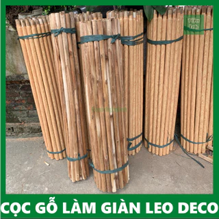 [FREE SHIP] Cọc Gỗ Keo Tròn Dài 130cm Đường Kính 30mm 40mm Gỗ Lõi Keo Tròn Làm Giàn Cây Leo Deco Trang Trí Sân Vườn