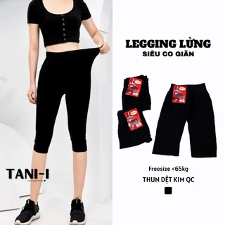 Quần Legging nữ lửng TANI-I có túi không đường may chất liệu dệt kim cao cấp dày dặn siêu co giãn TA5566