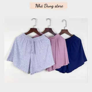 (QT)Quần đùi quần short nữ chất thun cotton lụa mặc nhà co giãn thoải mái siêu mát từ 40-73kg