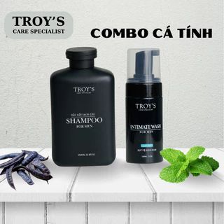 Combo - Dầu Gội Sạch Gàu Shampo For Men 350ml & Dung Dịch Bọt Vệ Sinh Nam Intimate Wash For Men 100ml