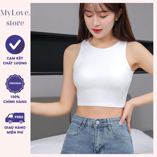 Áo Croptop Ôm Body Co Dãn, Áo Ba lỗ Nữ Cao Cấp