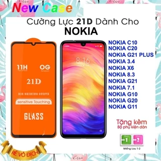 Kính cường lực 21D cho Nokia C10 / C20 / G10 / G20 / G11 / G21 / G21 Plus / 3.4 / 7.1 / X6