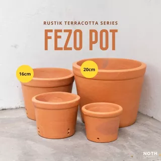 Chậu đất nung 16-20cm RUSTIK FEZO  - NOTH Garden