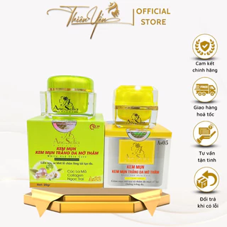 Kem AnoSofia Natural AS Kem Mụn Trắng Da Mờ Thâm Liền Sẹo Chiết Xuất Cúc La Mã Collagen Ngọc Tr.ai Mỹ Phẩm Song Phúc 30g