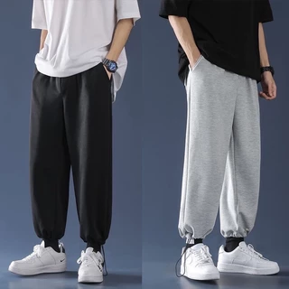 Quần jogger nam nữ ống rộng phong cách thể thao,dáng dài bó chun rút gấu unisex