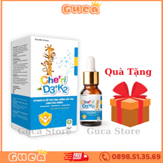 D3k2 Che'ri bổ sung vitamin K2D3 tăng cường hấp thu canxi tối đa trẻ cao lớn khỏe mạnh.gucastore