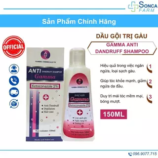 Dầu Gội Giảm Gàu Gamma Anti Dandruff Shampoo 150ml